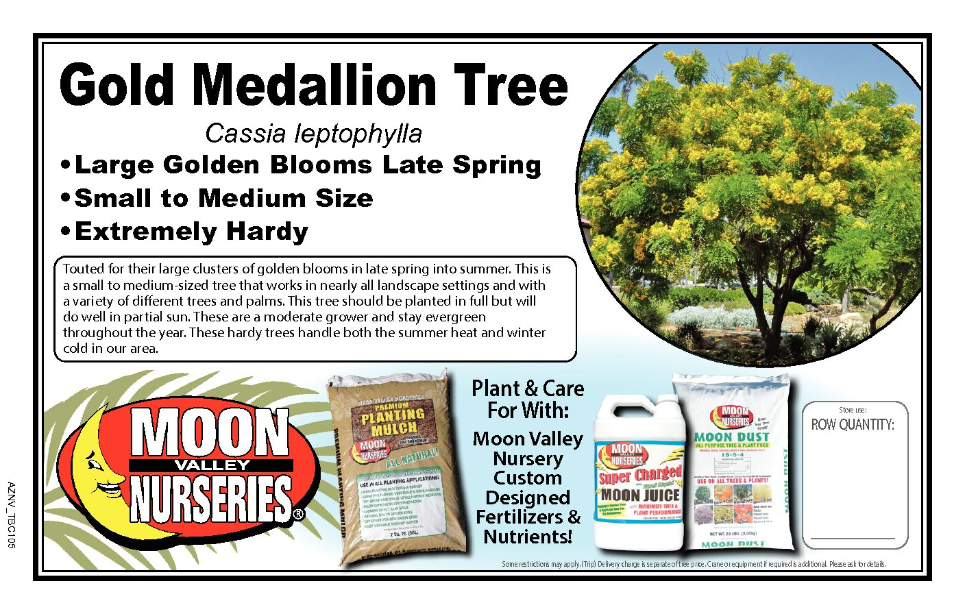 GOLD MEDALLION TREE MOON VALLEY
